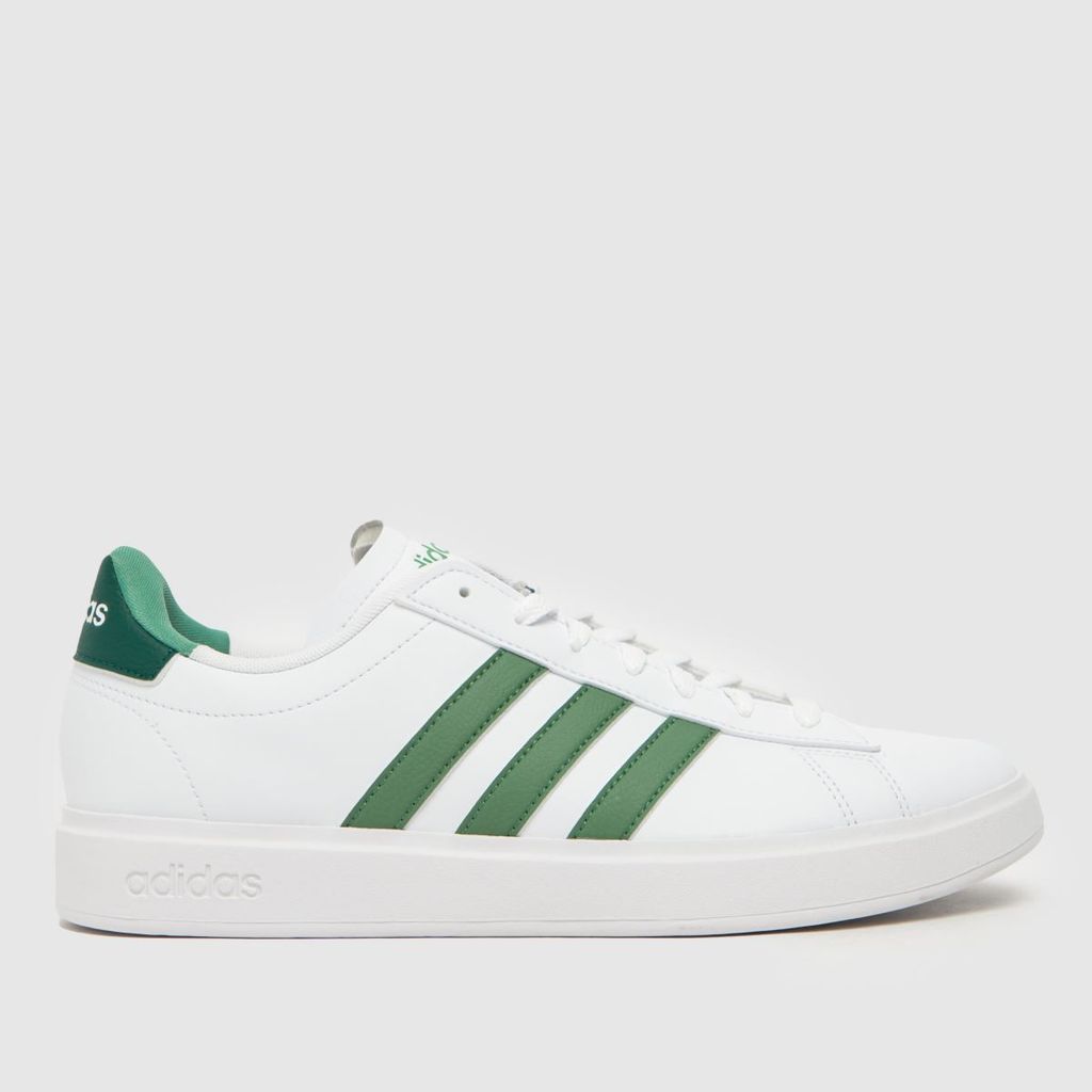 grand court 2.0 trainers in white & green