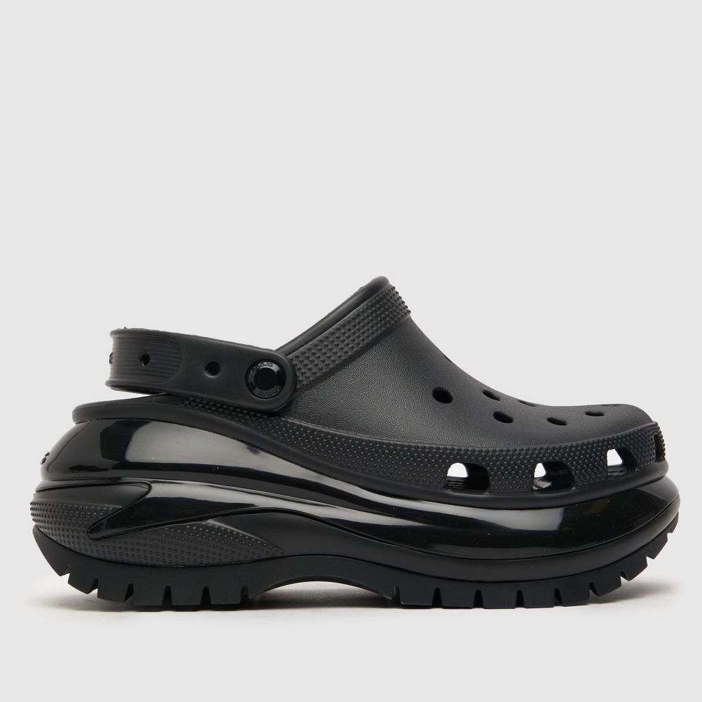mega crush clog sandals in black