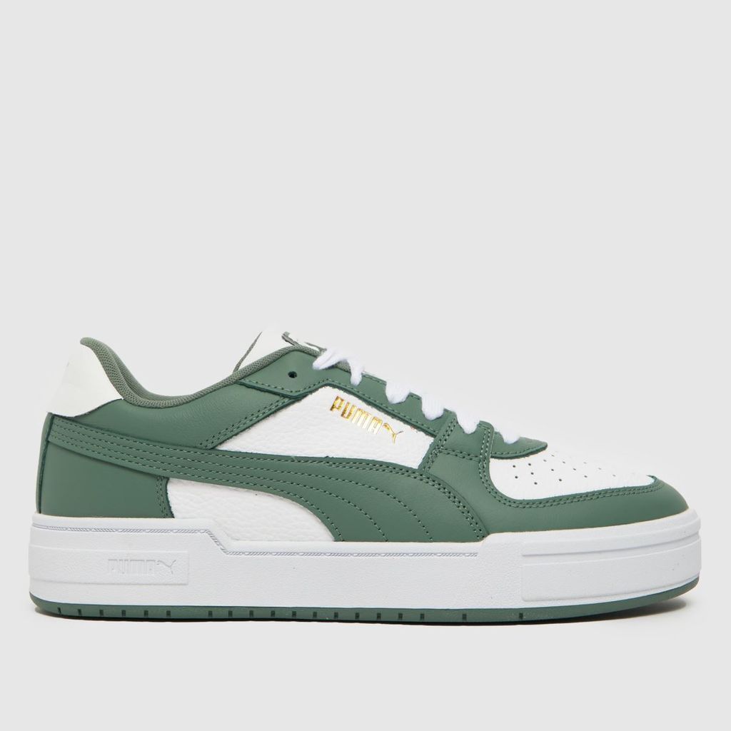 ca pro classic trainers in white & green