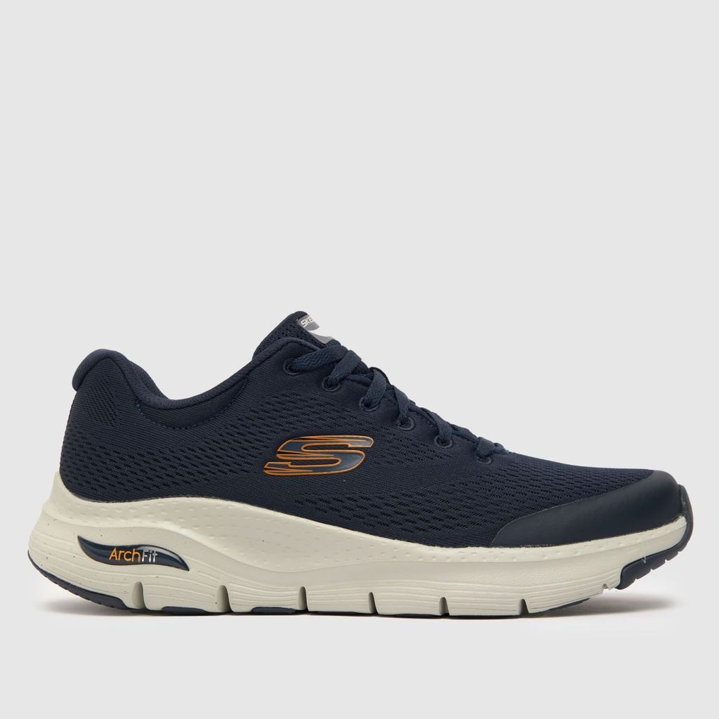 arch fit trainers in navy