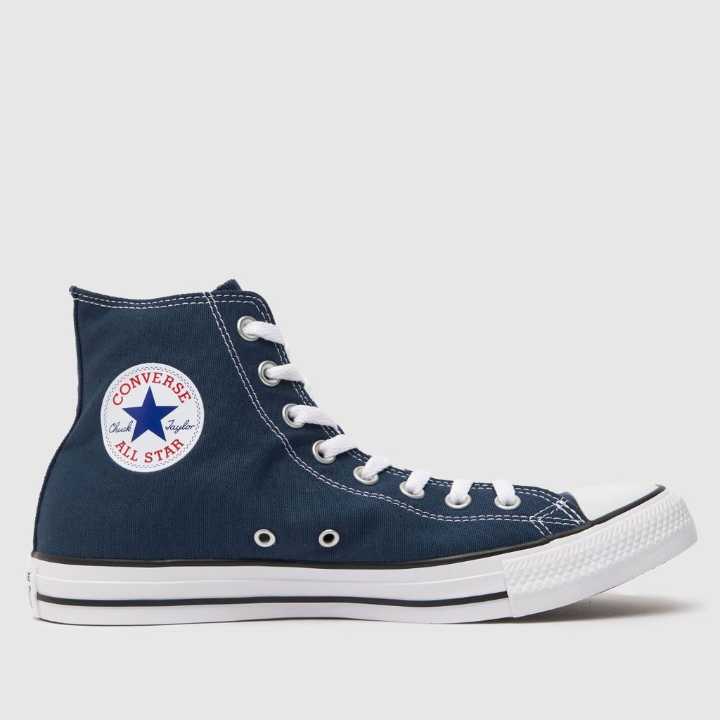 all star hi trainers in navy
