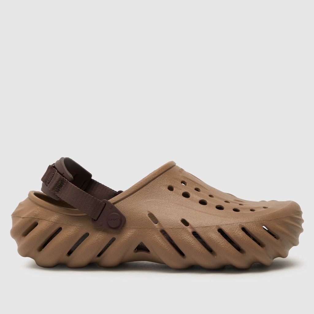 echo clog sandals in brown