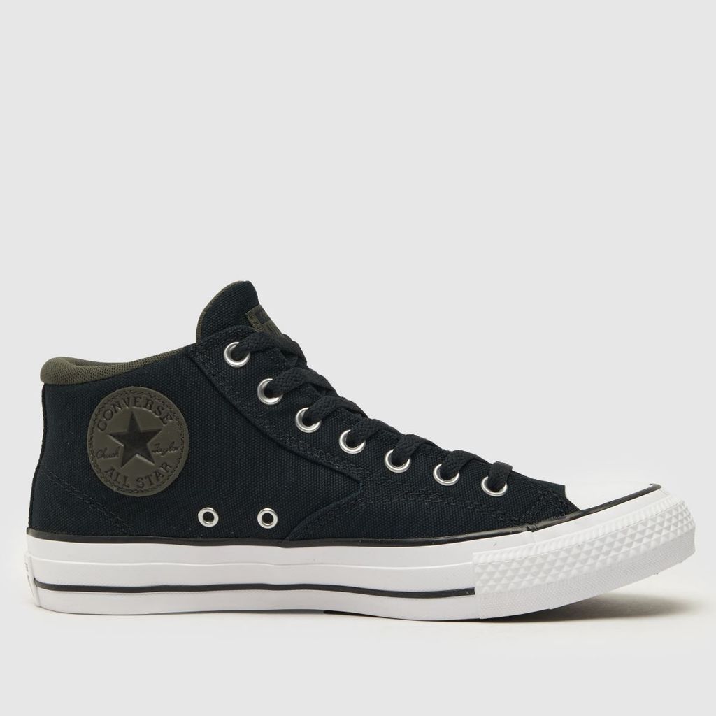 all star malden trainers in black & green