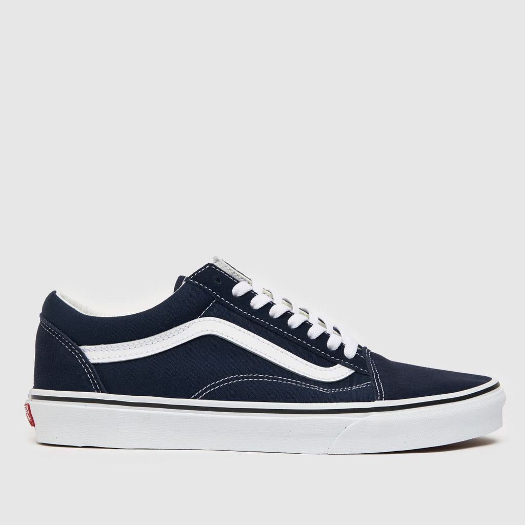 old skool trainers in navy & white
