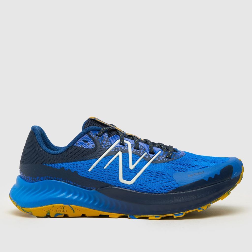 dynasoft nitrel v5 trainers in black and blue