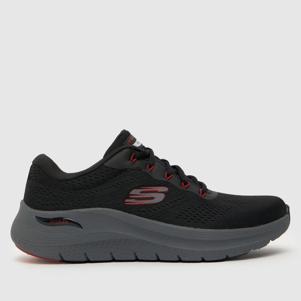 arch fit 2.0 trainers in black & red