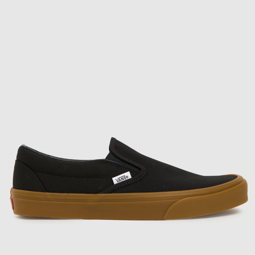 classic slip on trainers in black