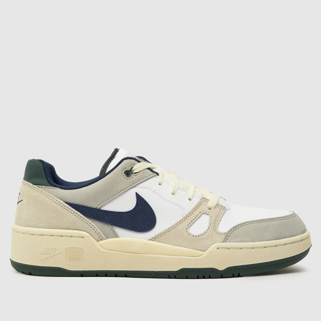 full force lo trainers in white & navy