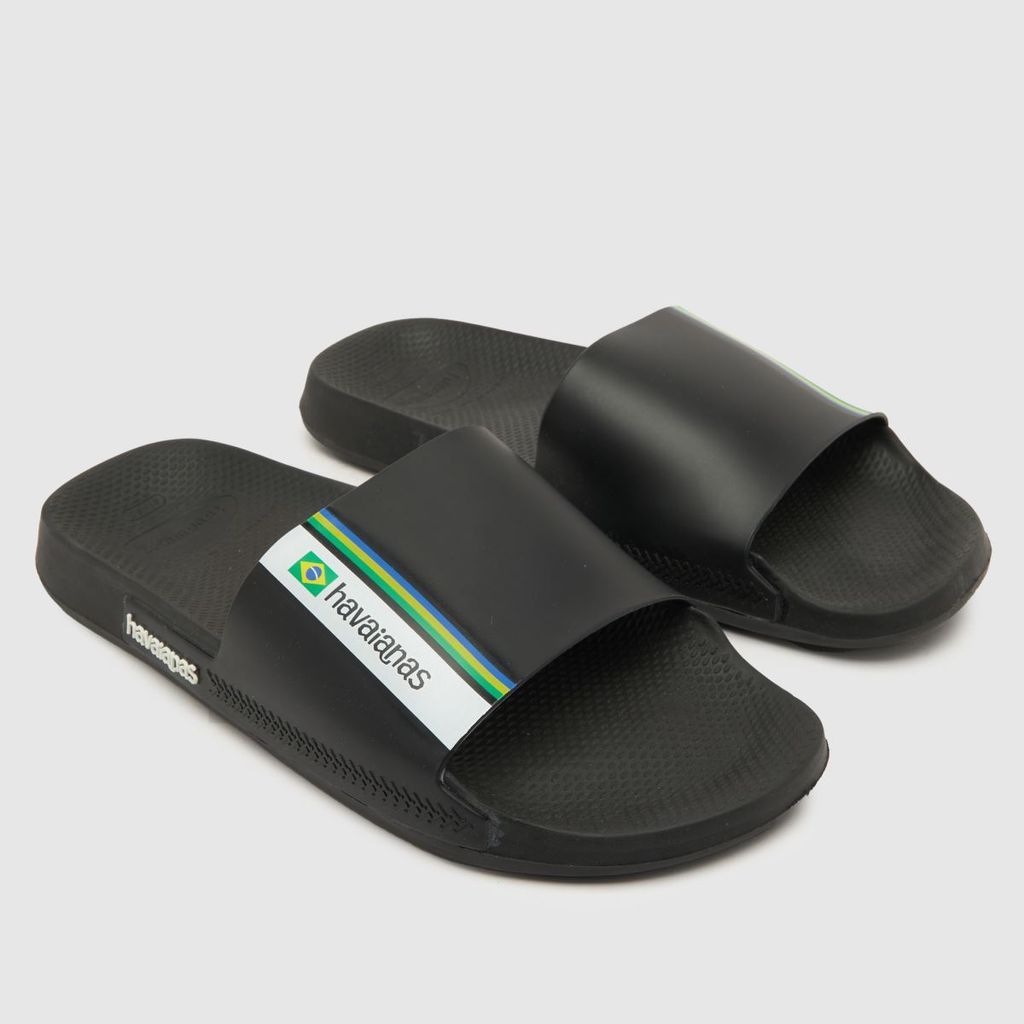 slide brasil sandals in black