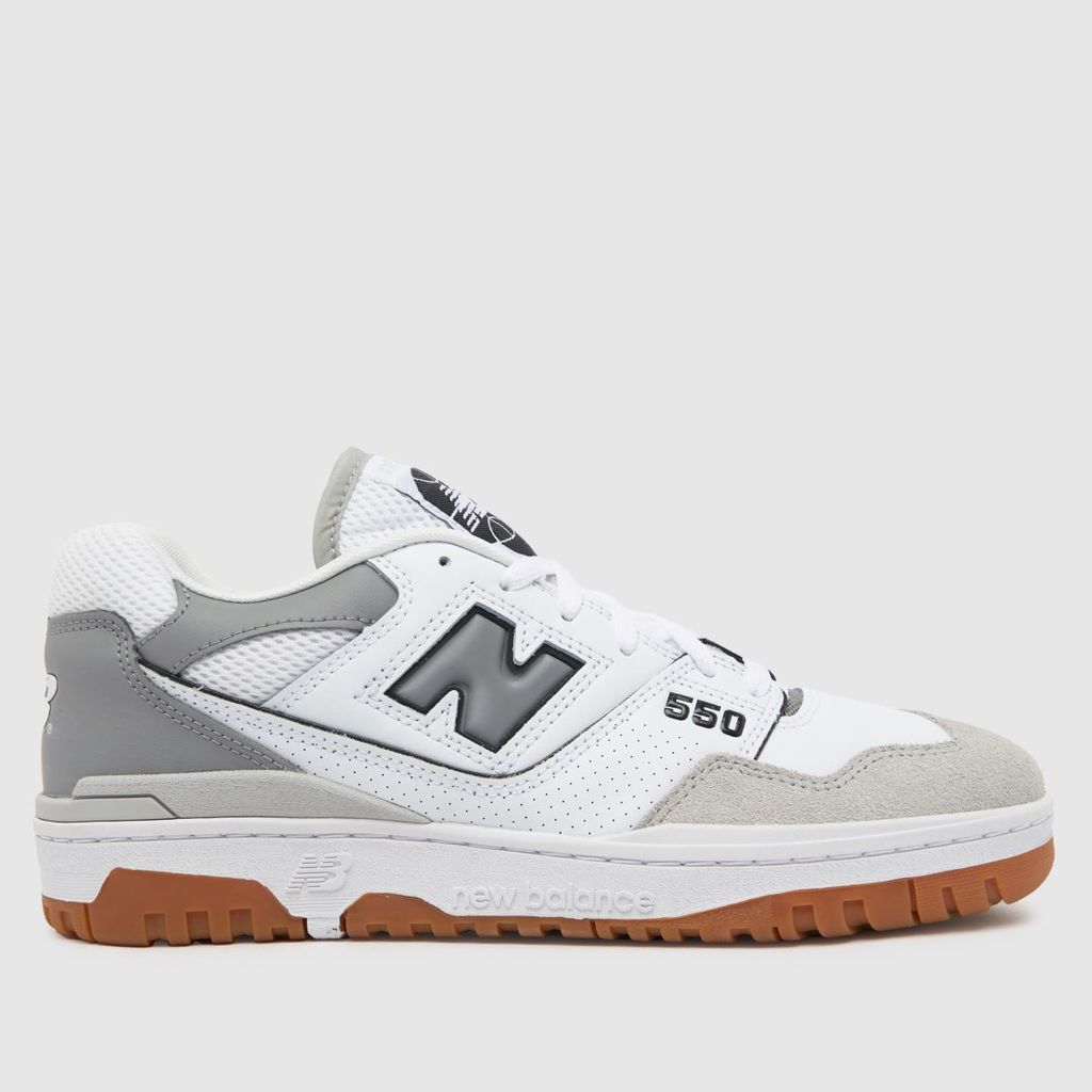 bb550 trainers in white & grey