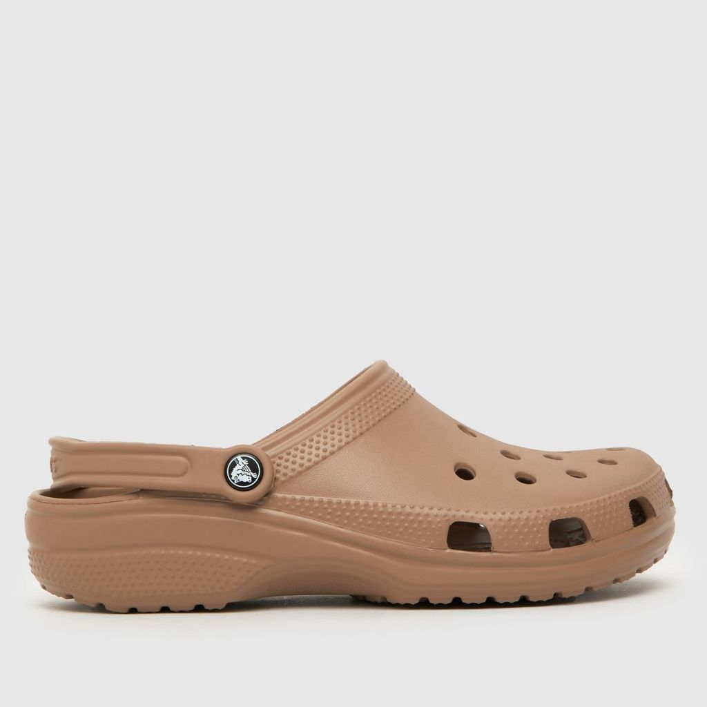 classic clog sandals in brown