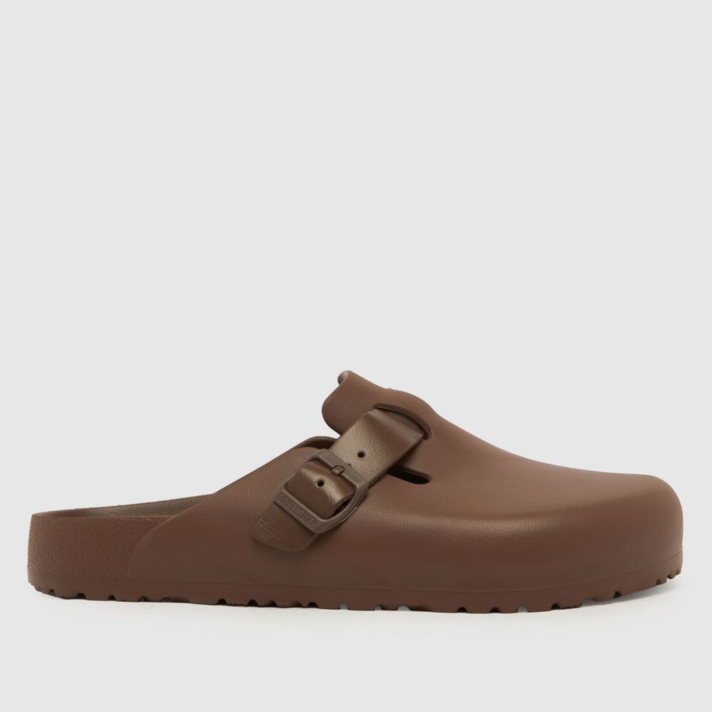 boston eva clog sandals in dark brown