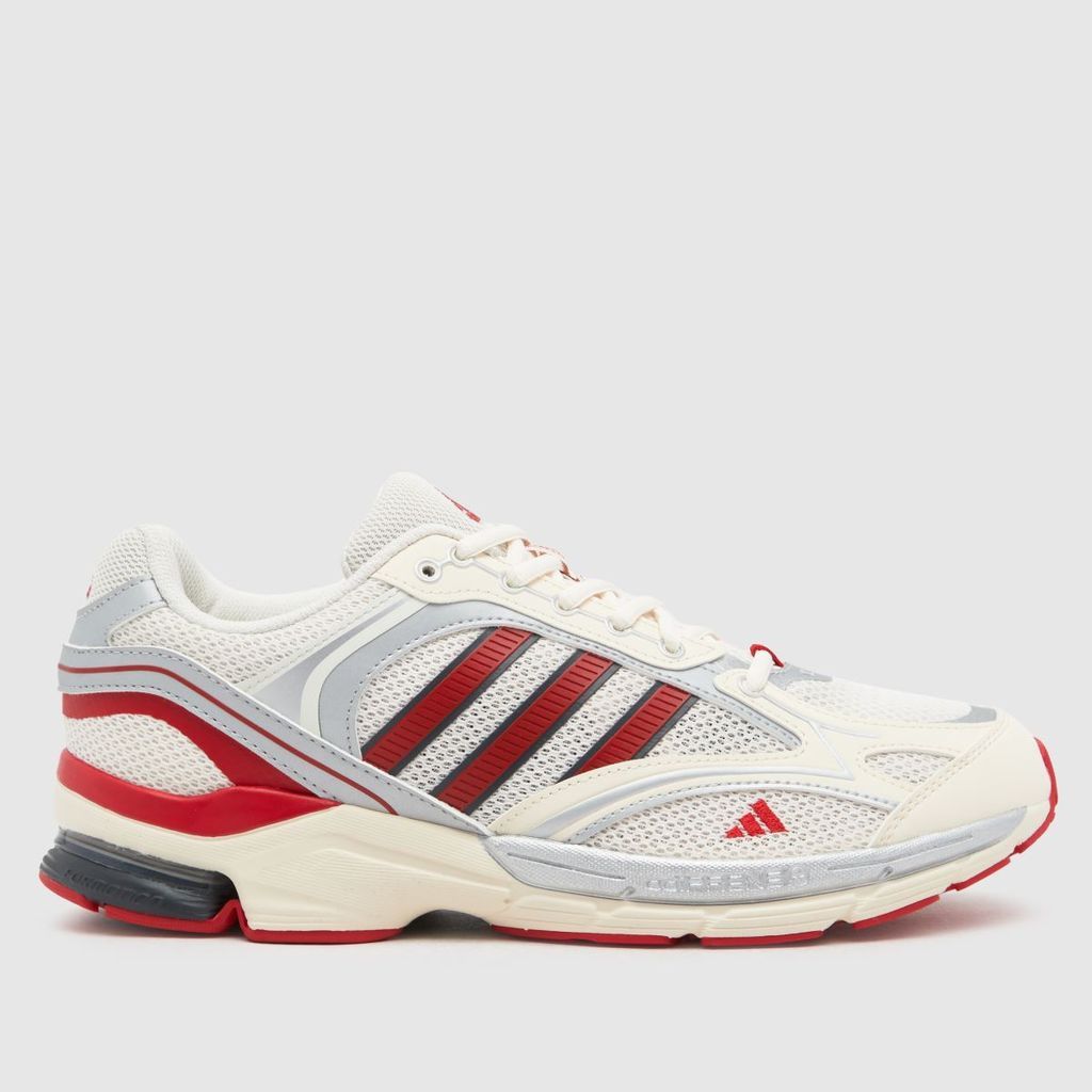 spiritain 2000 trainers in white & red