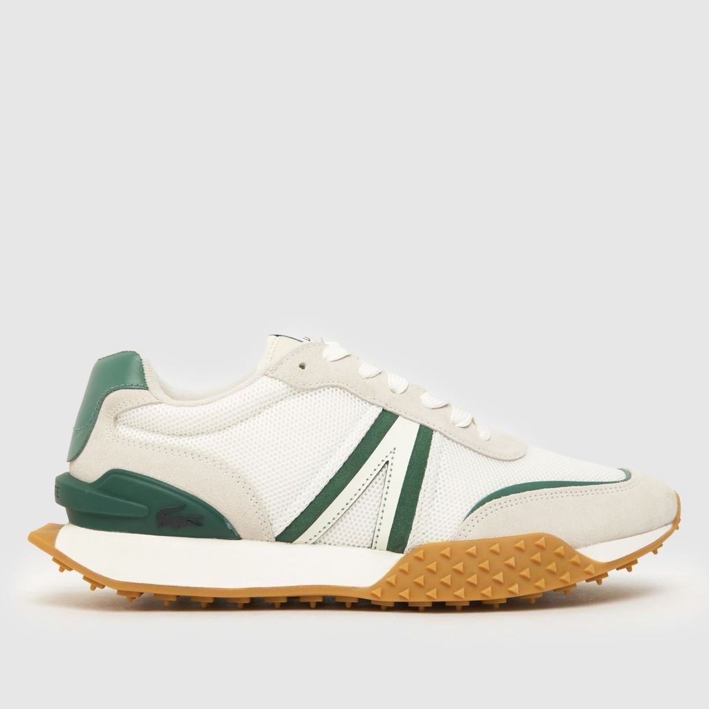 l-spin deluxe trainers in white & green
