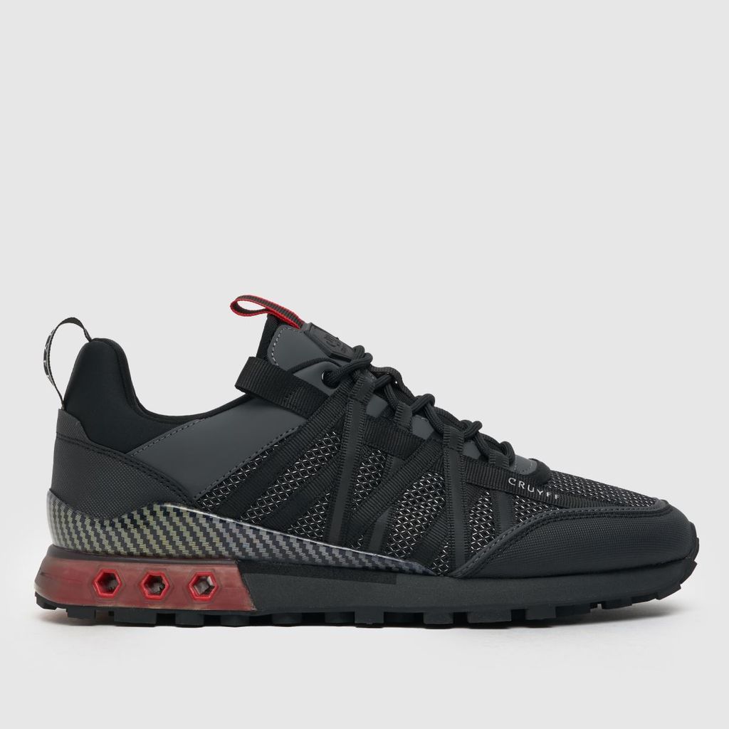 fearia hex- tech trainers in black & red
