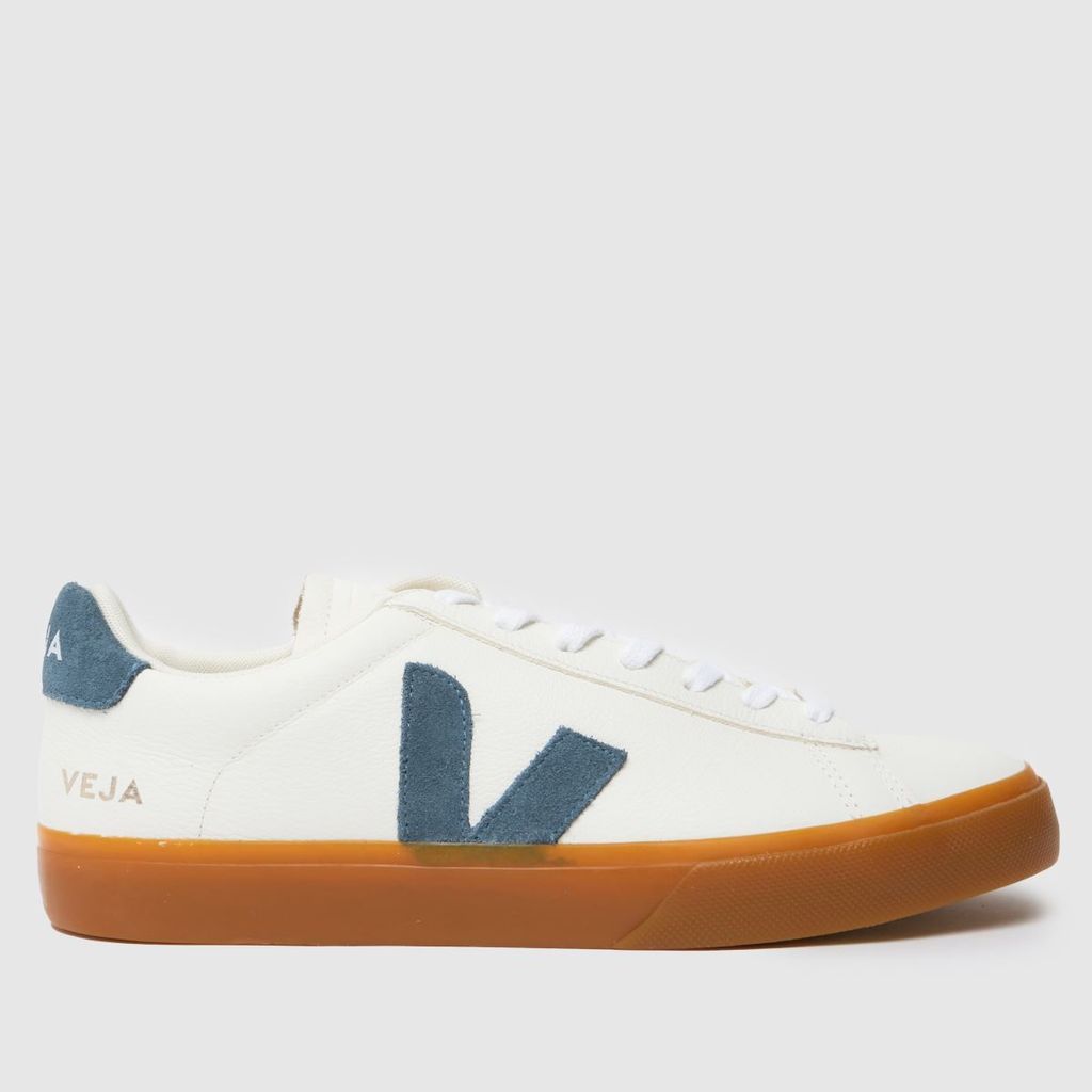 campo trainers in white & navy