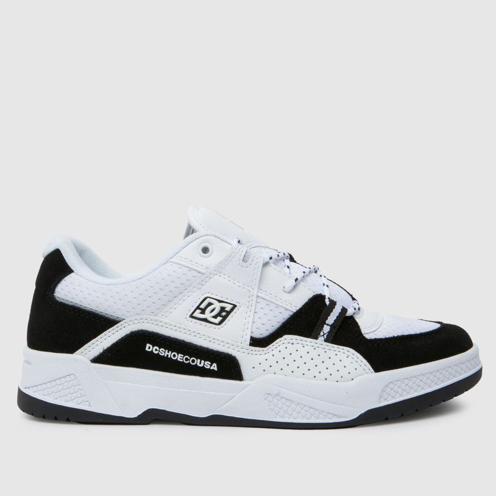 construct trainers in white & black