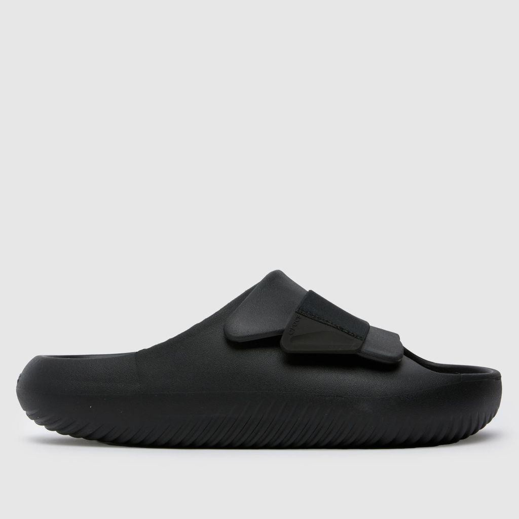 mellow luxe recovery slide sandals in black