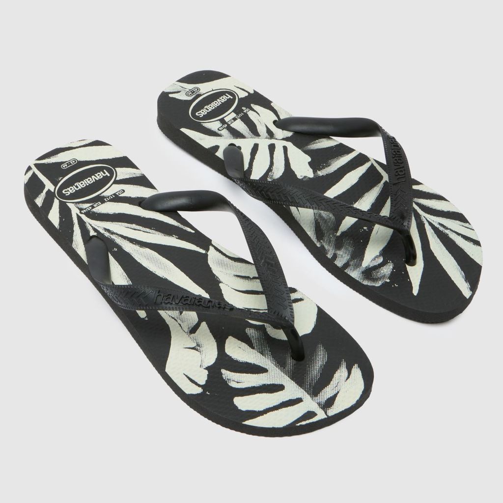 aloha sandals in black & white