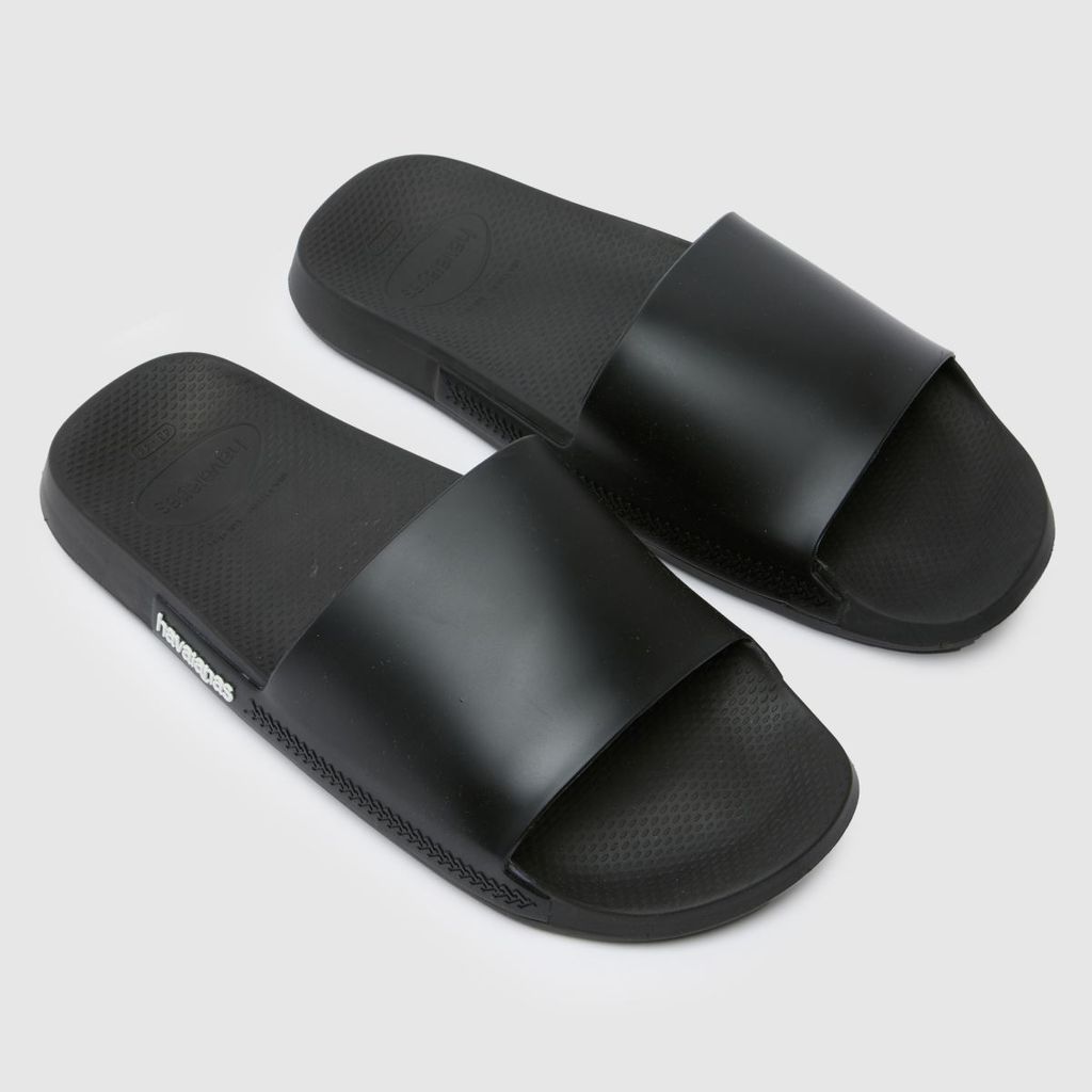 classic slide sandals in black
