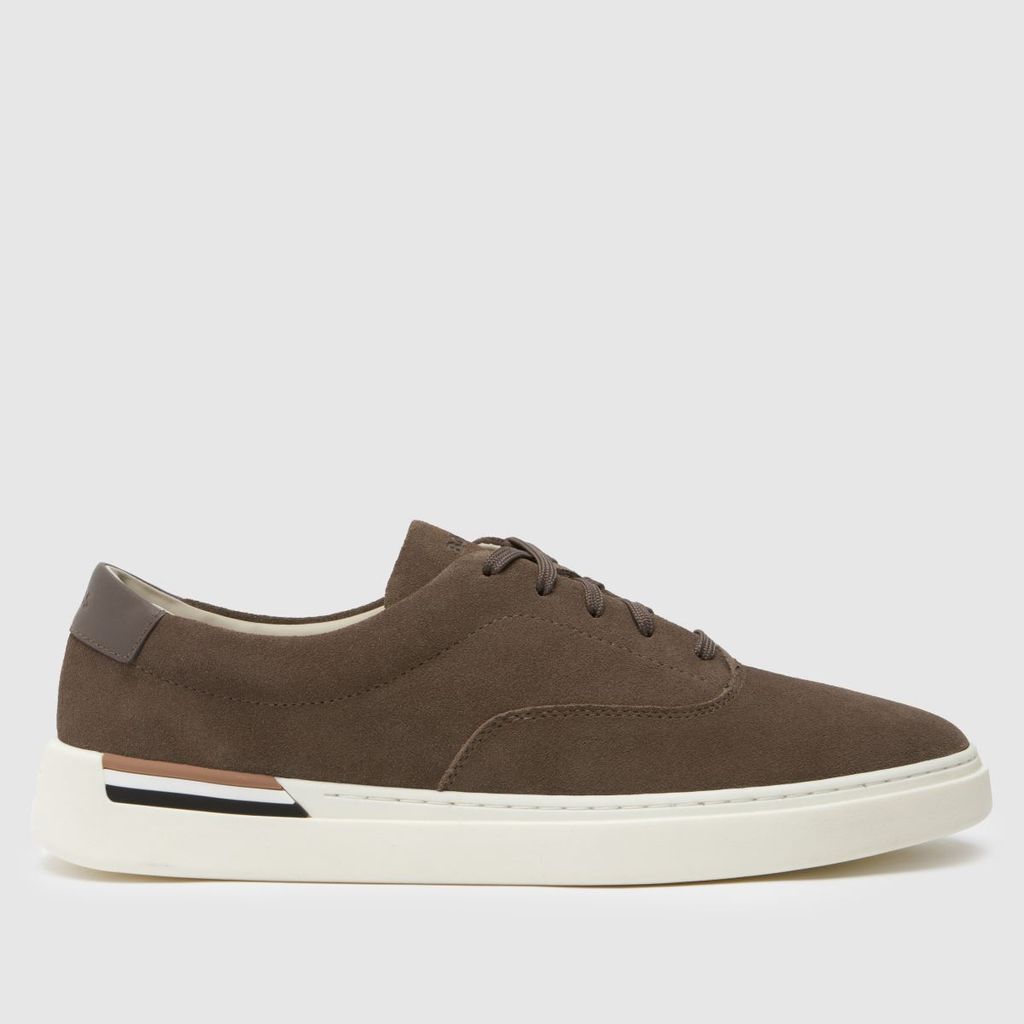 clint tennis trainers in brown
