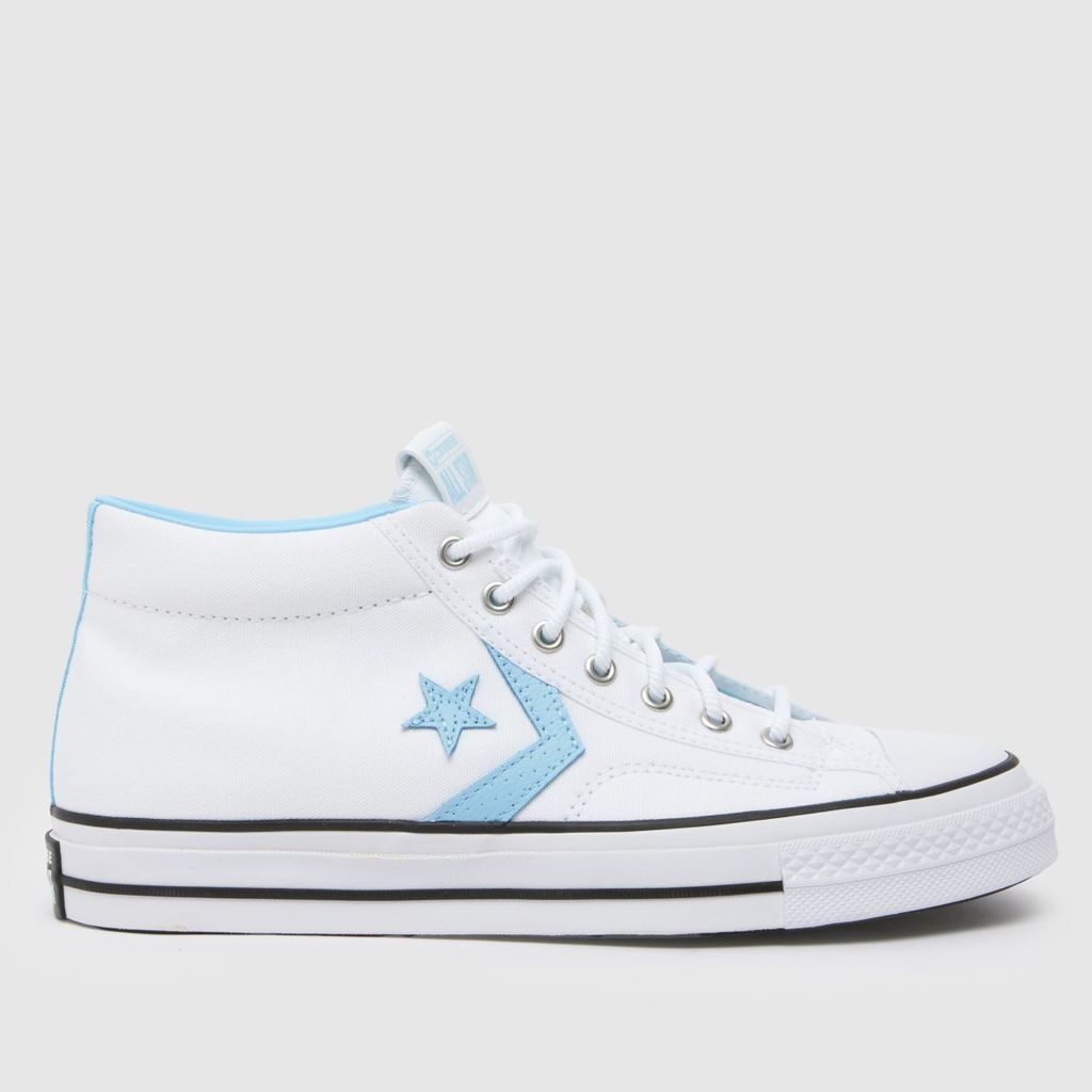 star player 76 mid trainers in white & blue