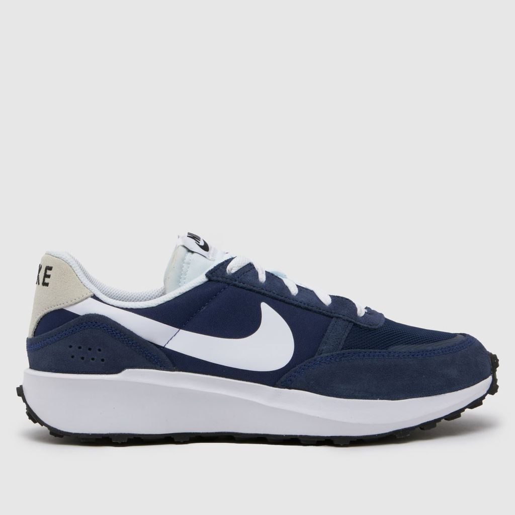 waffle debut trainers in navy & white