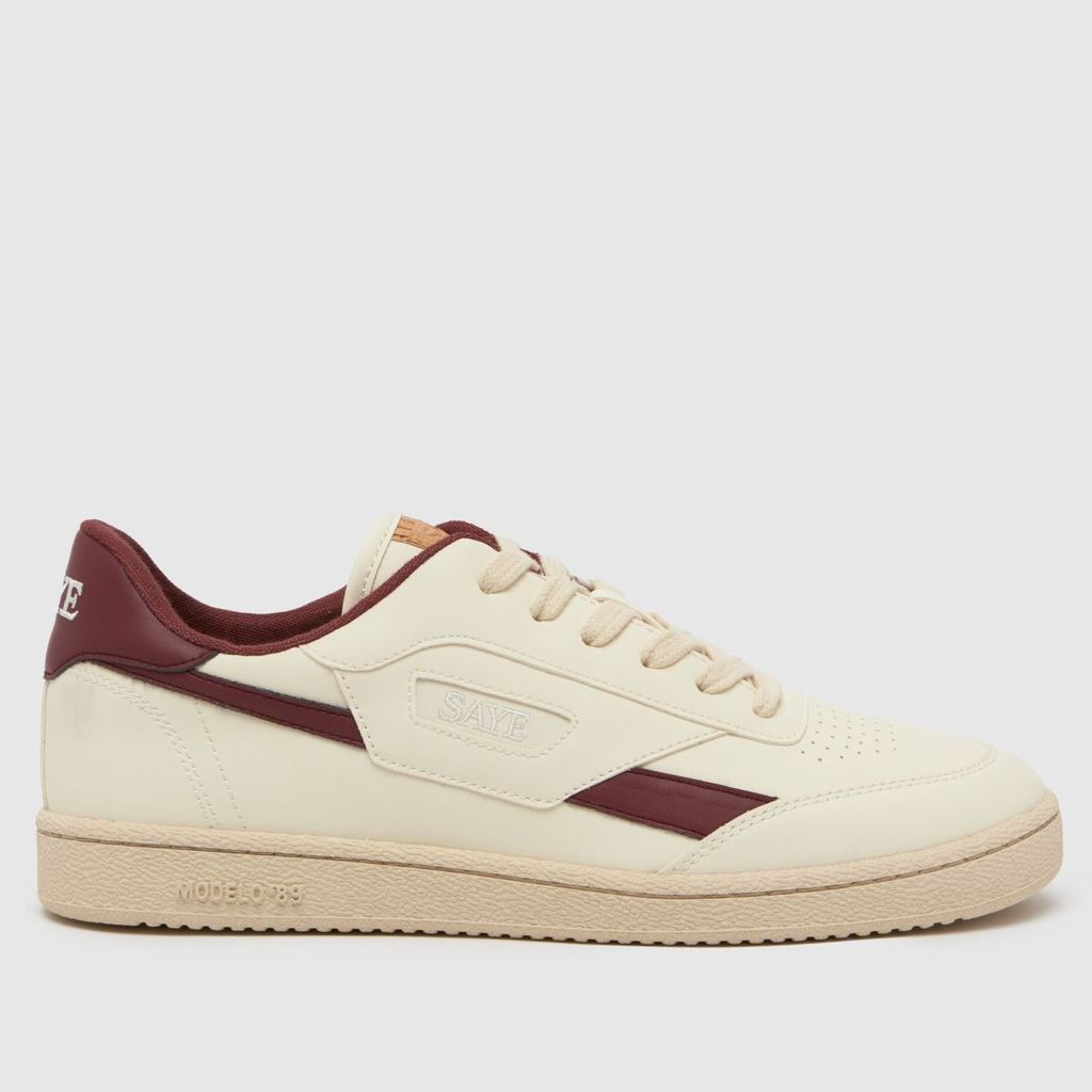 modelo 89 icon trainers in white & burgundy