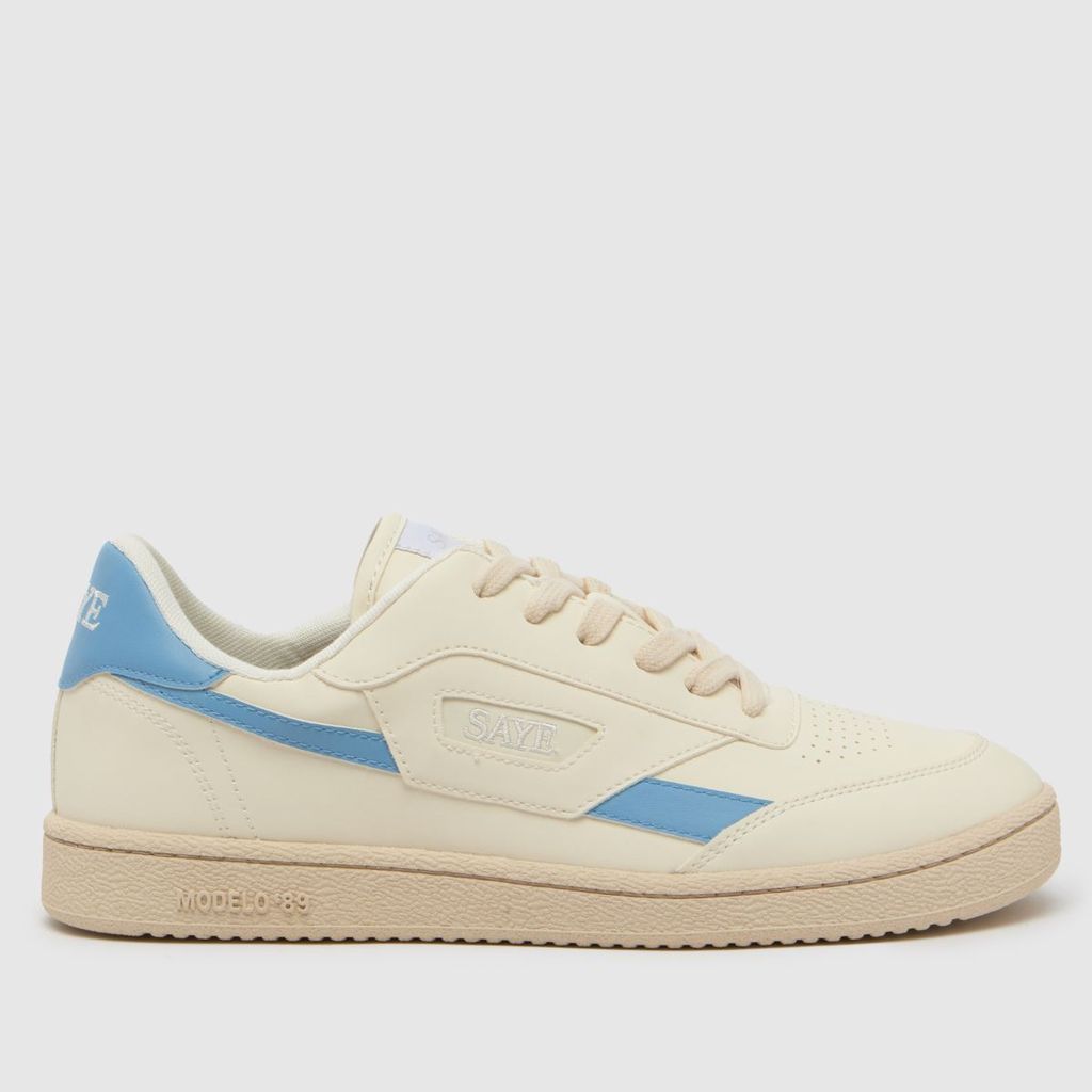 modelo 89 trainers in white & pl blue