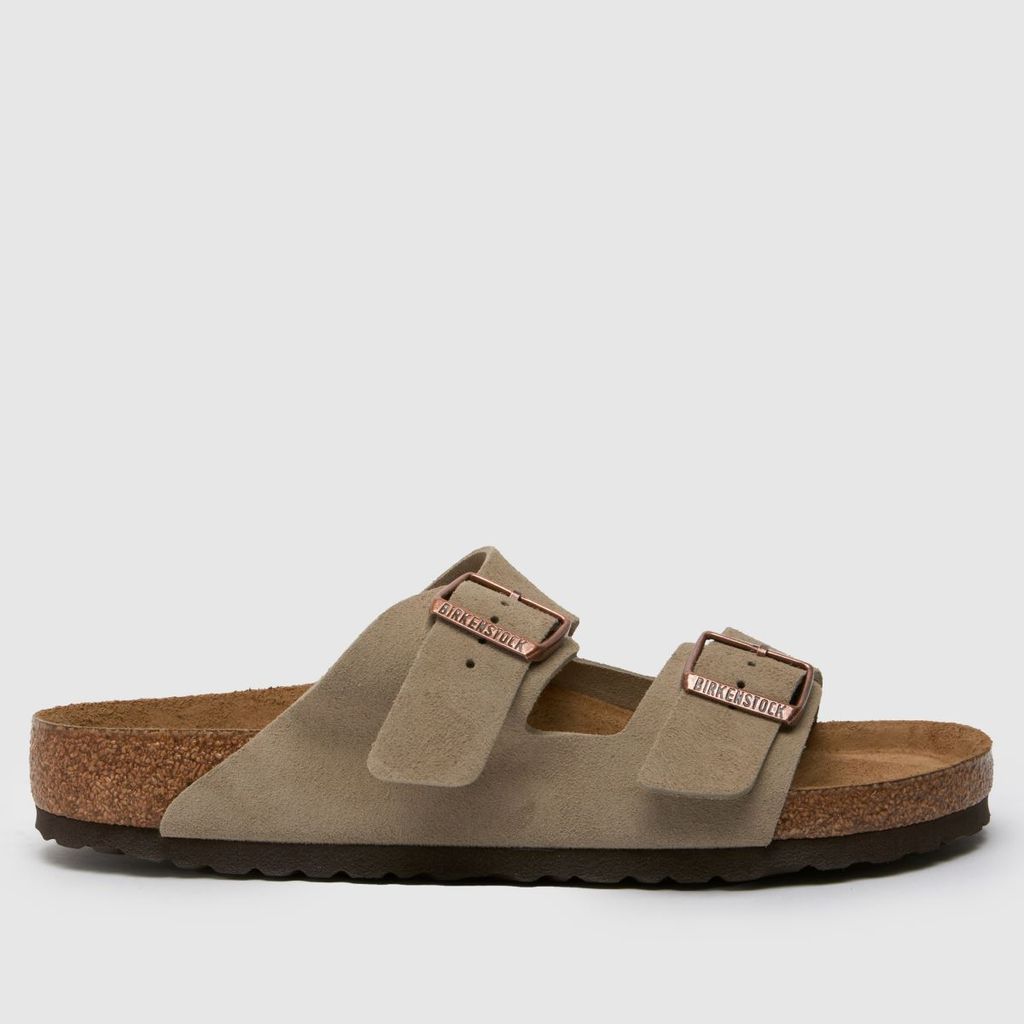 arizona sandals in taupe