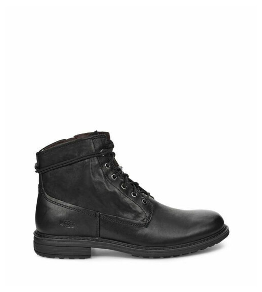 UGG Men's Morrison Lace-Up Boot in Black, Size 13, Leather