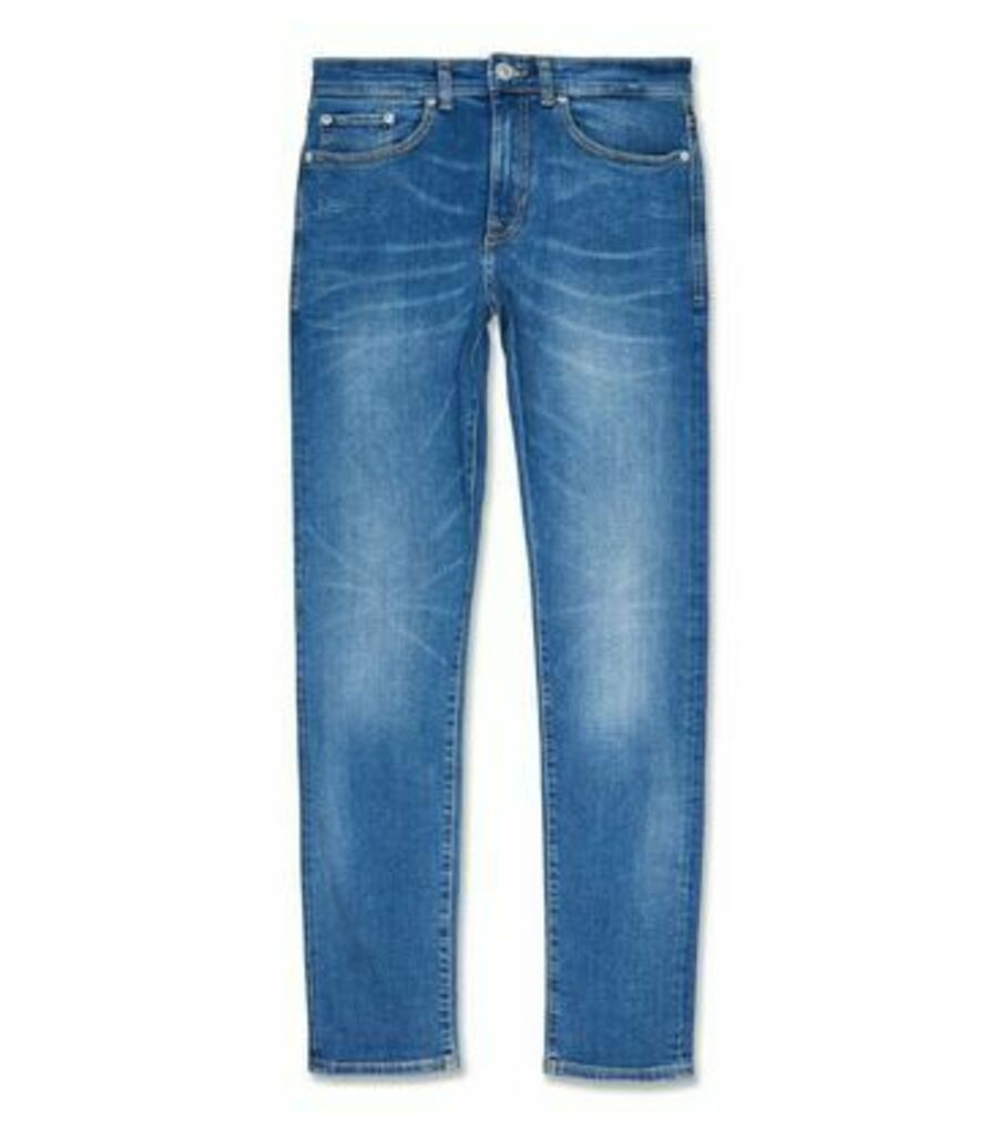 Men's Bright Blue Skinny Stretch Jeans New Look