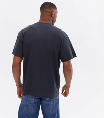 Men's Only & Sons Navy Soho Logo Oversized T-Shirt New Look