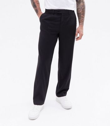 Men's Black Relaxed Fit Suit Trousers New Look