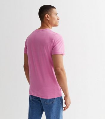 Men's Jack & Jones Pink Crew Neck Short Sleeve T-Shirt New Look
