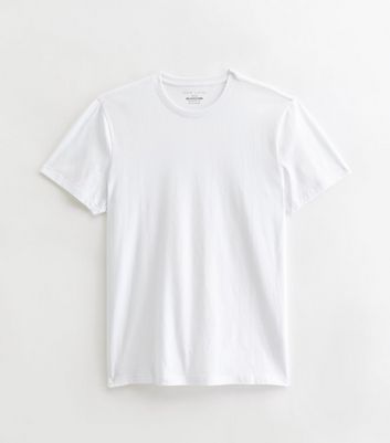 Men's White Crew Neck T-Shirt New Look