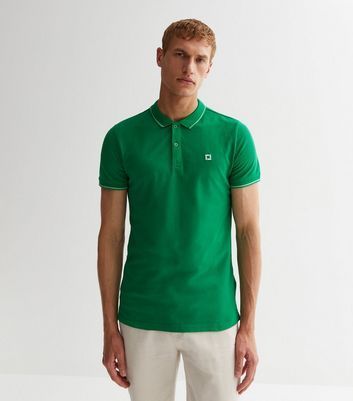 Men's Only & Sons Green Slim Short Sleeve Polo Shirt New Look