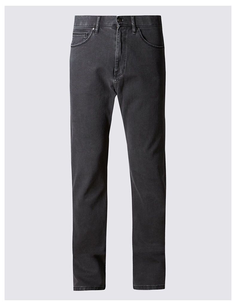 M&S Collection Regular Fit Stretch Jeans with Stormwear