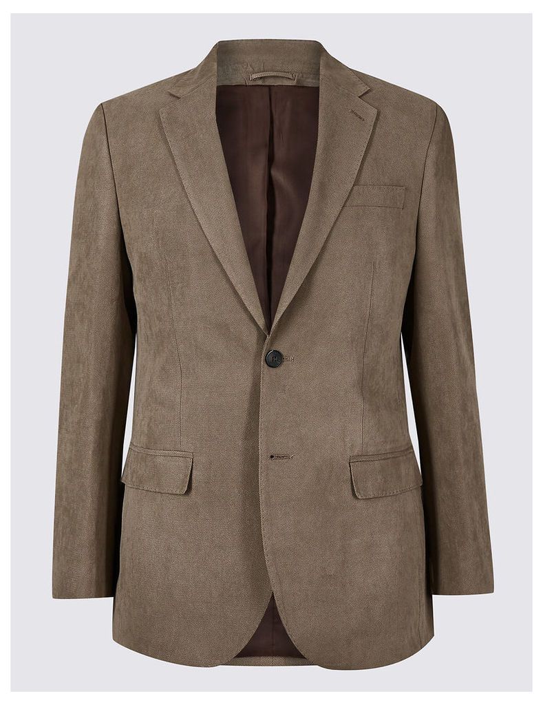 M&S Collection Regular Fit Textured Jacket