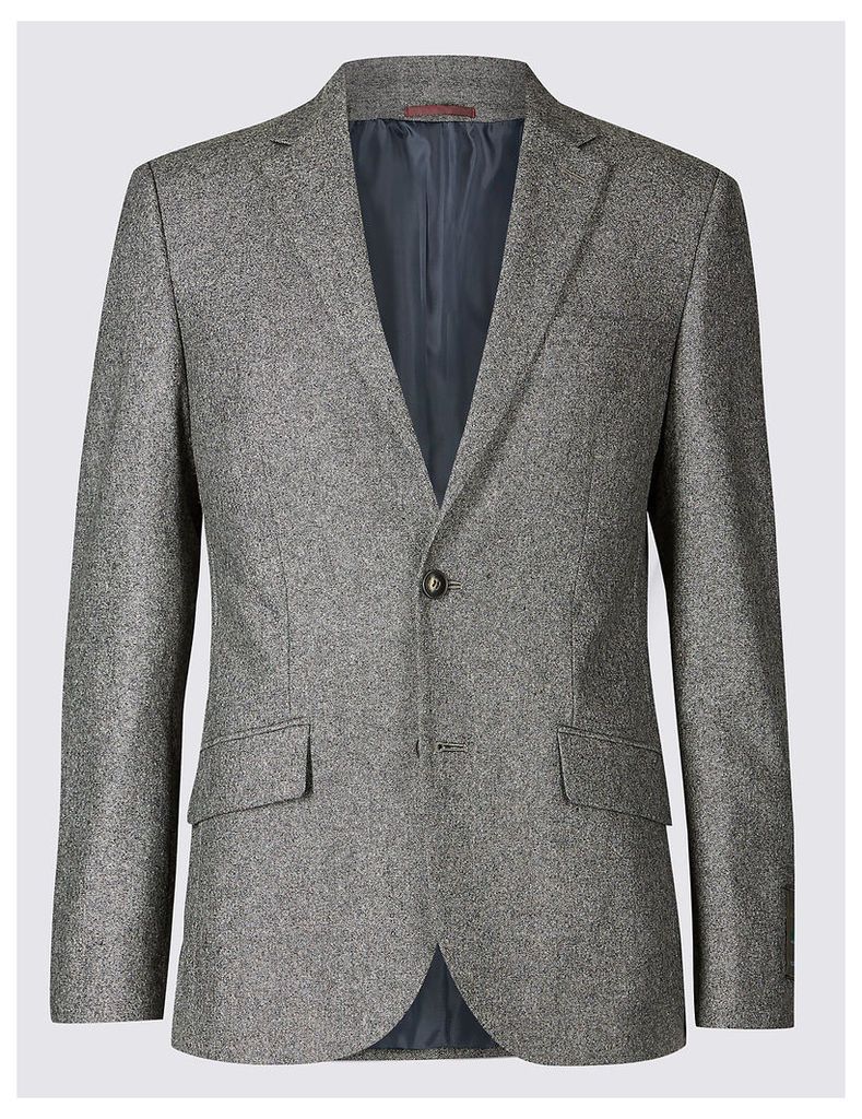 M&S Collection Big & Tall Textured Slim Fit Jacket