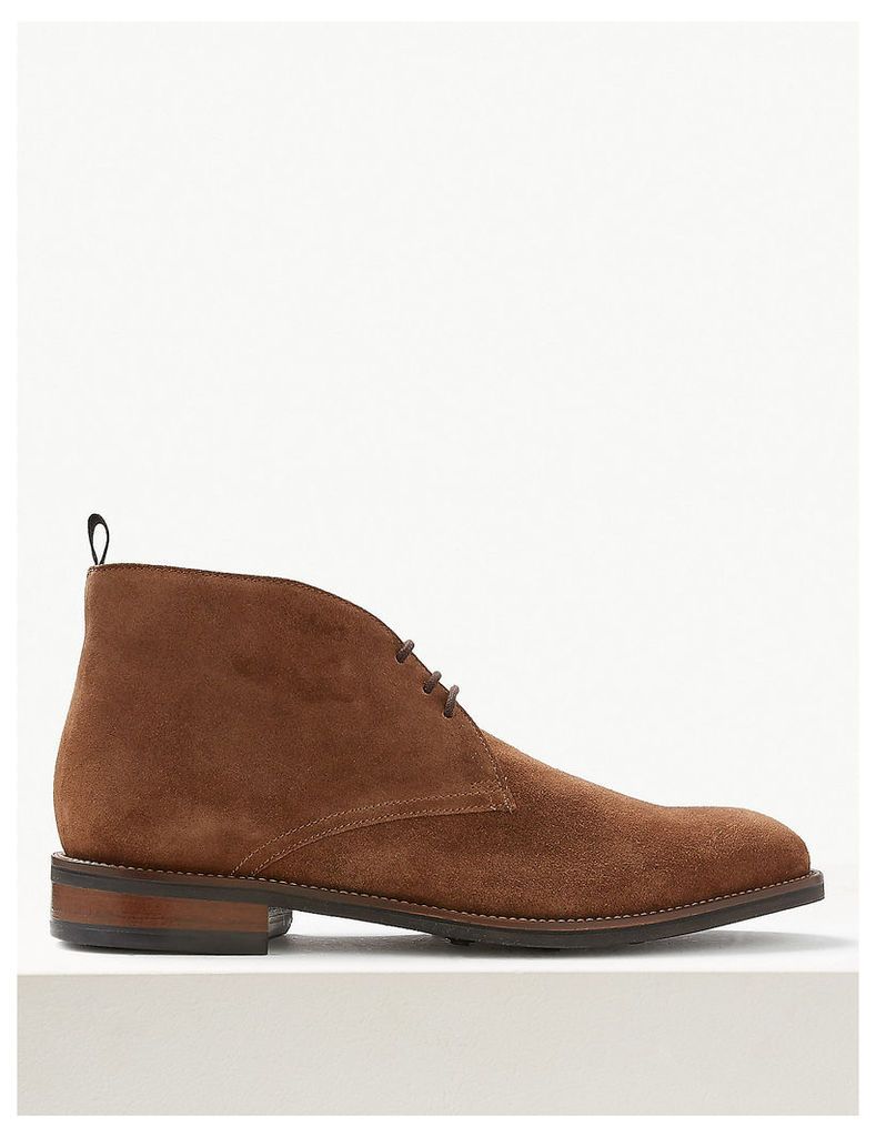 M&S Collection Suede Lace-up Chukka Boots