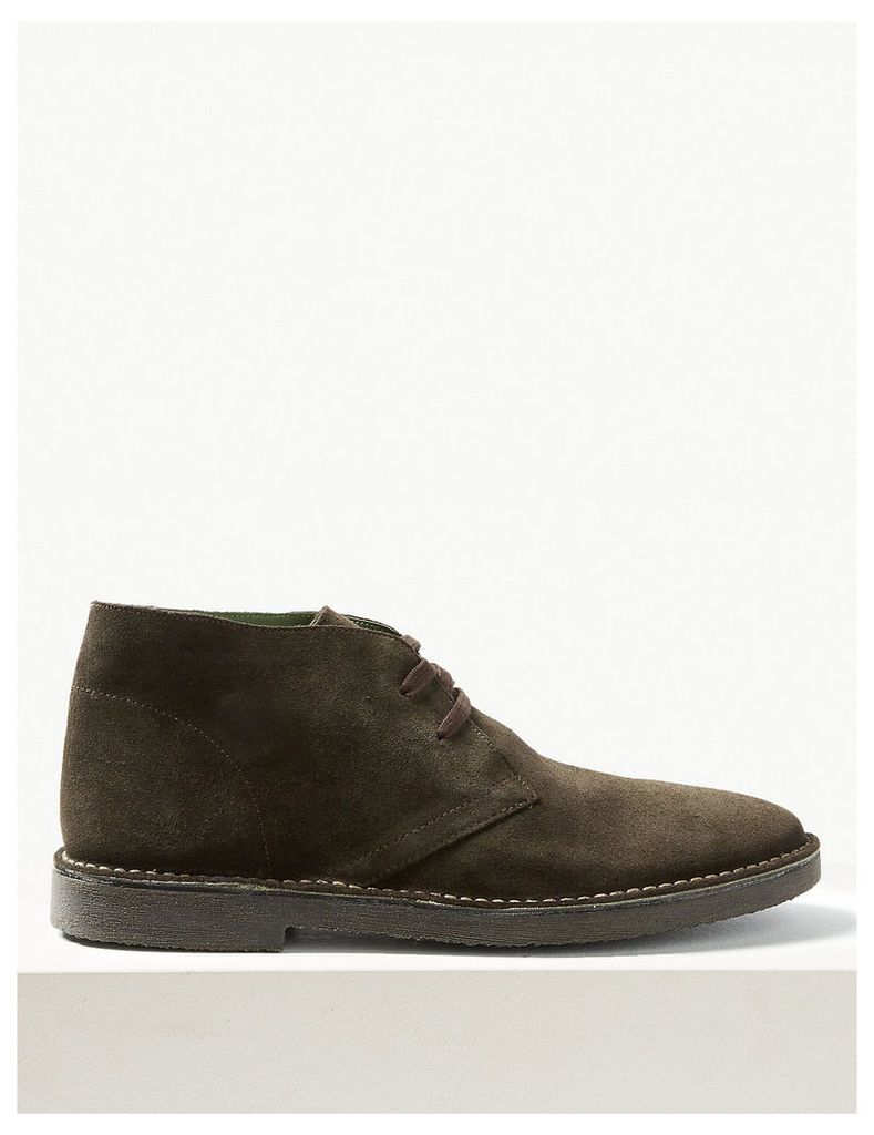 M&S Collection Suede Lace-up Desert Boots