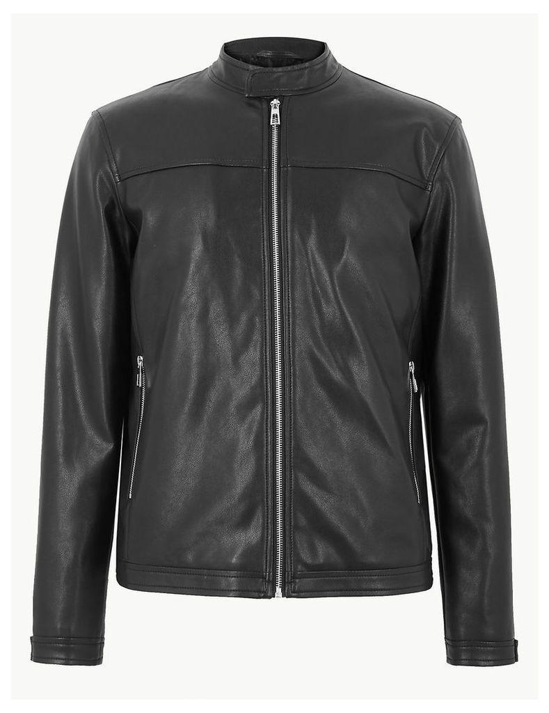 Limited Edition Faux Leather Biker Jacket