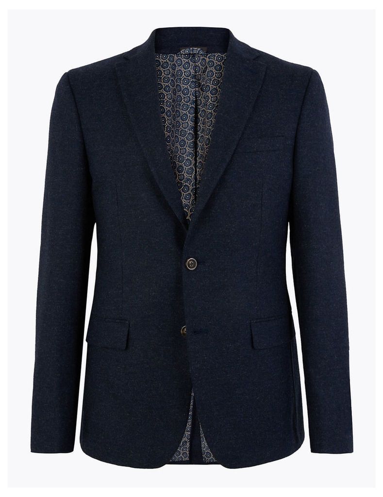 M&S Collection Slim Fit Italian Wool Blend Jacket