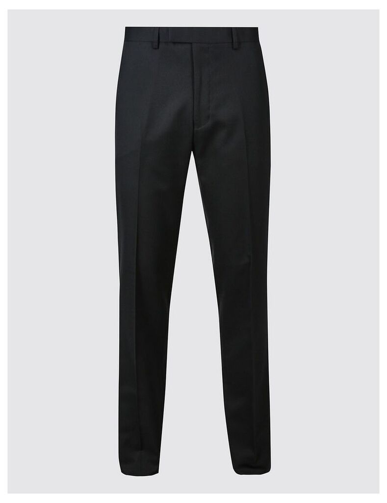 M&S Collection Navy Slim Fit Trousers