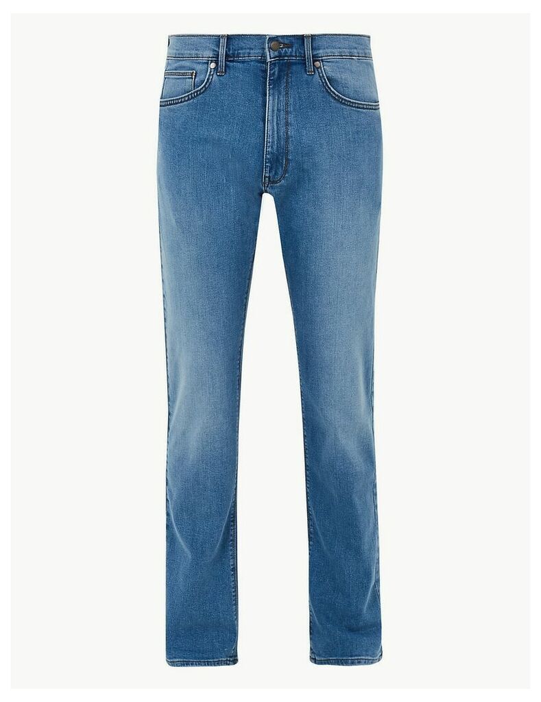 M&S Collection Straight Fit Stretch Jeans