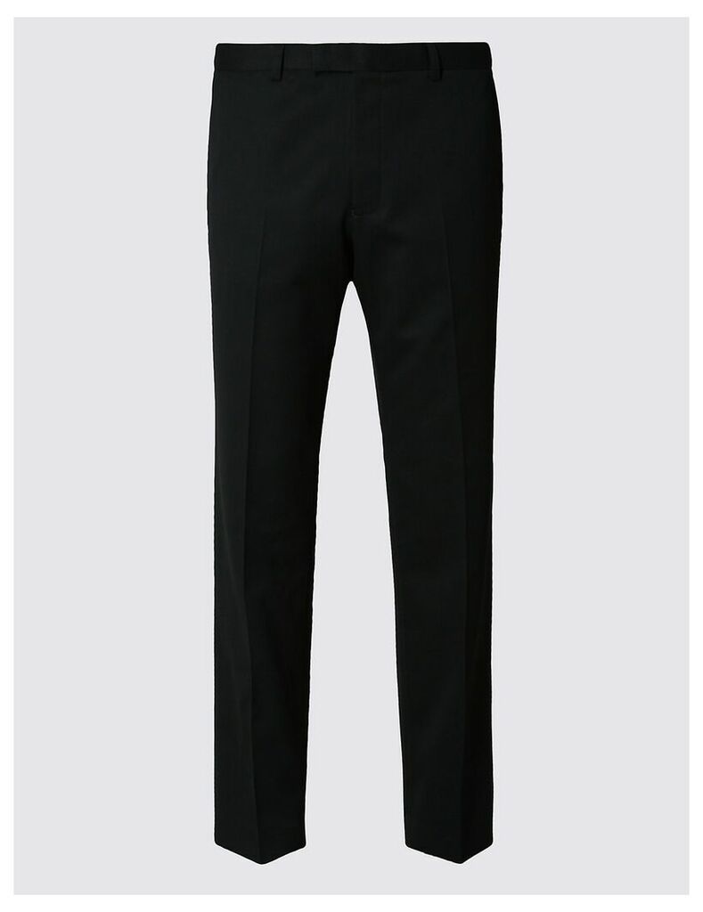 M&S Collection Black Slim Fit Trousers