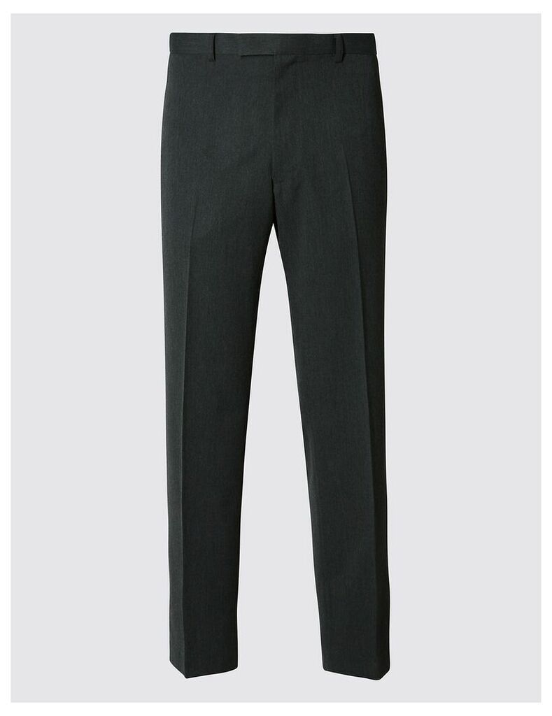 M&S Collection Grey Regular Fit Trousers