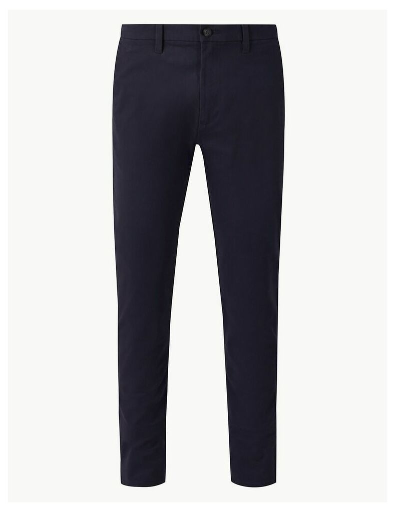M&S Collection Shorter Length Cotton Rich Stretch Chinos