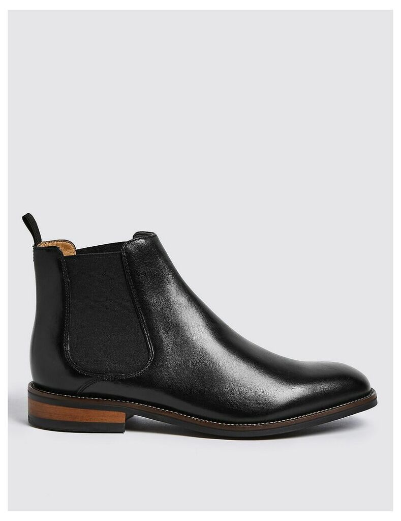 M&S Collection Leather Chelsea Boots